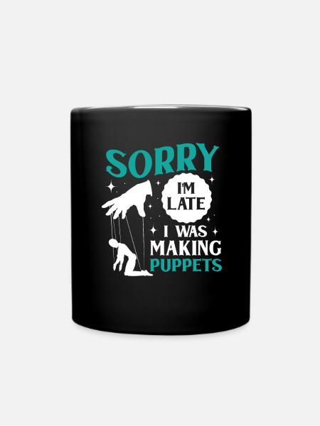Puppeteer, puppeteer - Full Colour Mug - black
