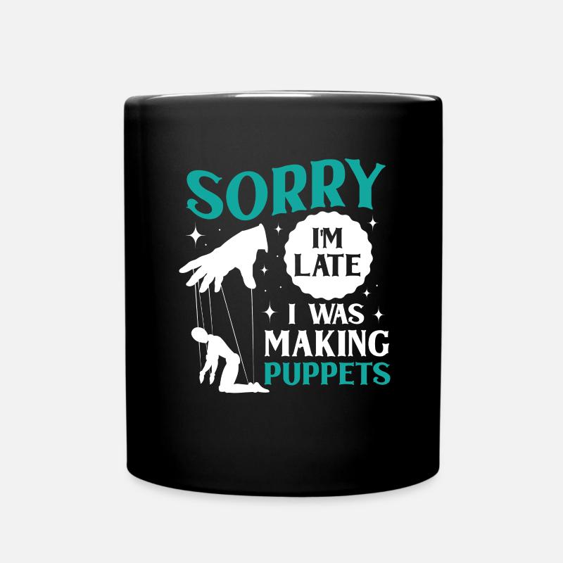 Puppeteer, puppeteer - Full Colour Mug - black