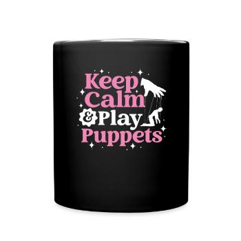 Puppeteer, puppeteer - Full Colour Mug - black - Front