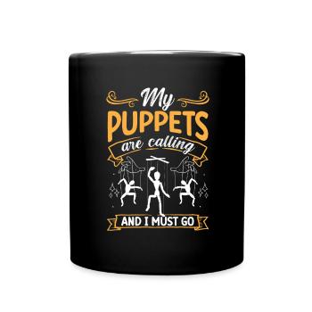 Puppeteer, puppeteer - Full Colour Mug - black - Front