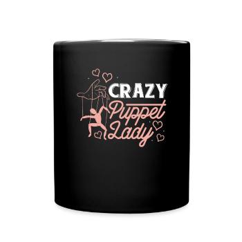 Marionettenspieler Puppenspieler - Tasse einfarbig - Schwarz - Vorne