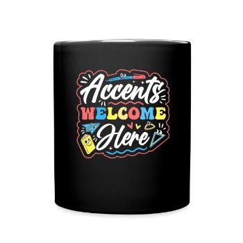Englischlehrer Englischlerner ELL-Lehrer - Tasse einfarbig - Schwarz - Vorne