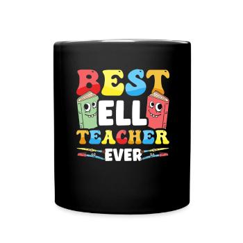 Englischlehrer Englischlerner ELL-Lehrer - Tasse einfarbig - Schwarz - Vorne