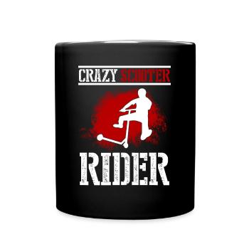 Kick Scooter Stunt Scooter Kick Skater Scooter - Tasse einfarbig - Schwarz - Vorne