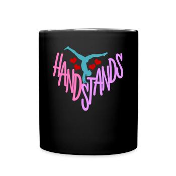 Gymnast Handstands Handstand Gymnastics - Tasse einfarbig - Schwarz - Vorne