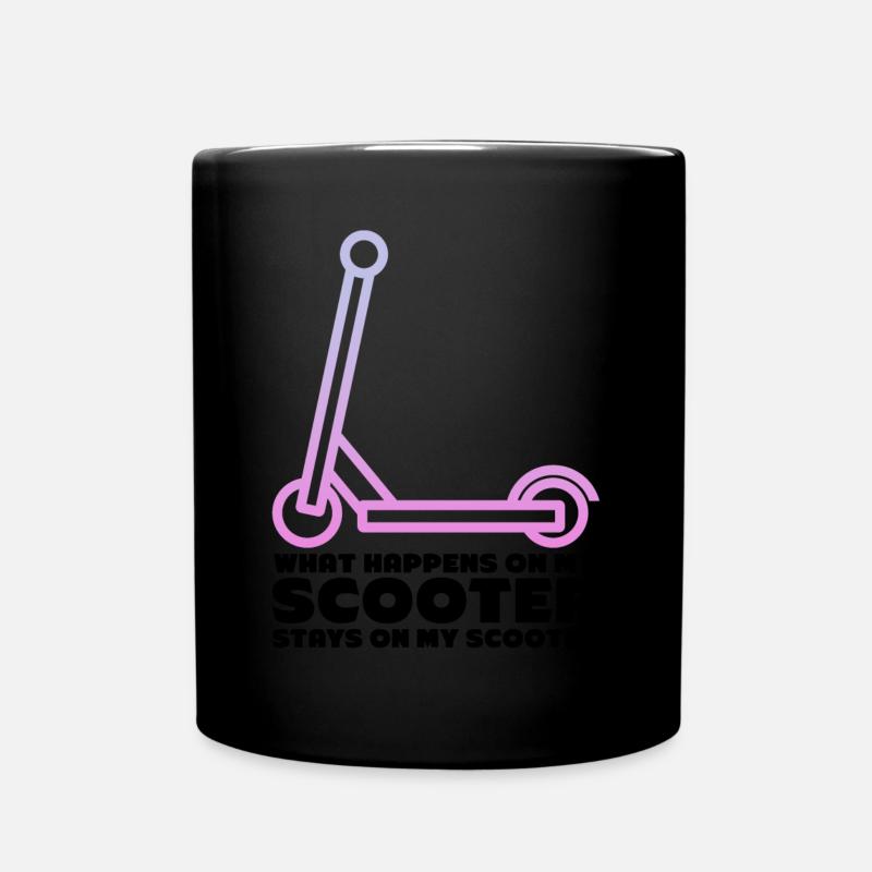 Scooter Rider Kick Skater Scooter Kick Scooter - Mug uni - noir
