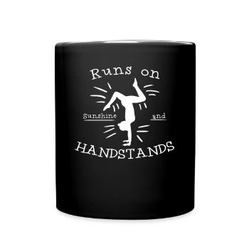 Gymnast Gymnastics Handstands Handstand - Tasse einfarbig - Schwarz - Vorne