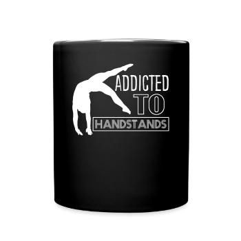 Handstand Gymnastics Gymnast Handstands - Tasse einfarbig - Schwarz - Vorne
