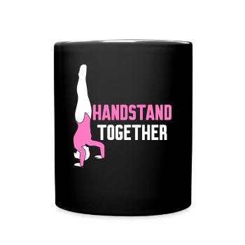 Gymnast Handstand Handstands - Tasse einfarbig - Schwarz - Vorne