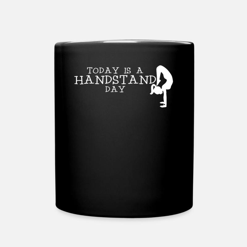 Handstand Gymnast Handstands - Full Colour Mug - black