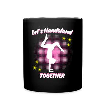 Handstands Gymnast Handstand - Tasse einfarbig - Schwarz - Vorne