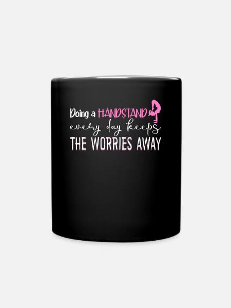 Handstands Handstand Gymnast - Tasse einfarbig - Schwarz