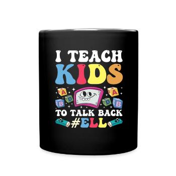 Englischlehrer Englischlerner ELL-Lehrer - Tasse einfarbig - Schwarz - Vorne