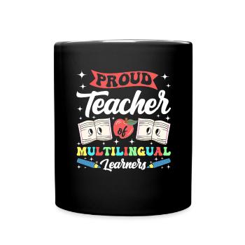 Englischlehrer Englischlerner ELL-Lehrer - Tasse einfarbig - Schwarz - Vorne