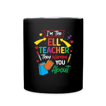Englischlehrer Englischlerner ELL-Lehrer - Tasse einfarbig - Schwarz - Vorne