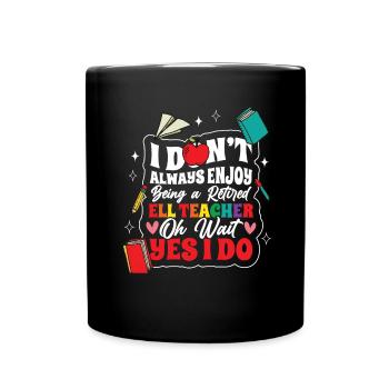 Englischlehrer Englischlerner ELL-Lehrer - Tasse einfarbig - Schwarz - Vorne
