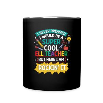 Englischlehrer Englischlerner ELL-Lehrer - Tasse einfarbig - Schwarz - Vorne