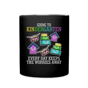 Kindergarten - Tasse einfarbig - Schwarz - Vorne