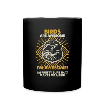 Les oiseaux sont géniaux - Mama Dad - Mug uni - noir - Devant