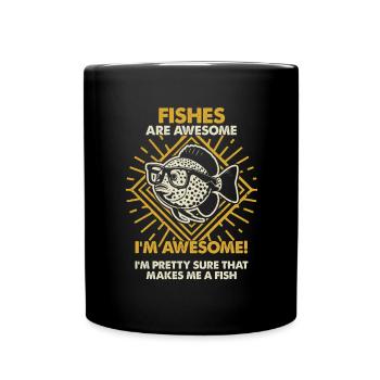 Les Poissons sont géniaux - Mama Dad - Mug uni - noir - Devant