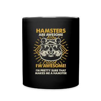 Hamsters Are Great - Mama Dad - Full Colour Mug - black - Front