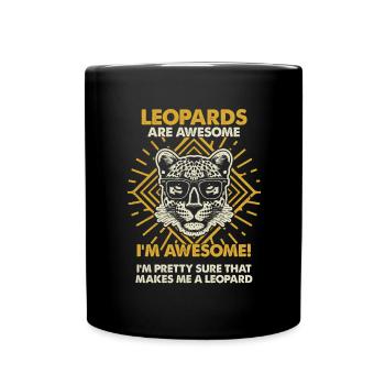 Leopards Are Great - Mama Dad - Full Colour Mug - black - Front