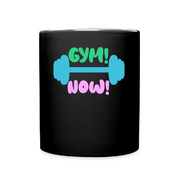 Fitness Gym Bodybuilding Bodybuilder - Full Colour Mug - black - Front