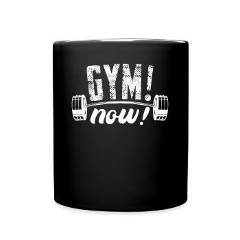 Gym Bodybuilding Bodybuilder Fitness - Full Colour Mug - black - Front