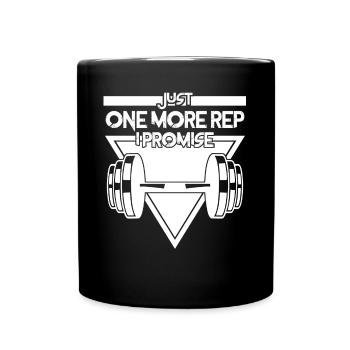 Bodybuilder Motivation Gym Bodybuilding - Full Colour Mug - black - Front