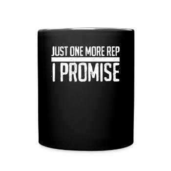 Gym Motivation Bodybuilding Bodybuilder - Full Colour Mug - black - Front