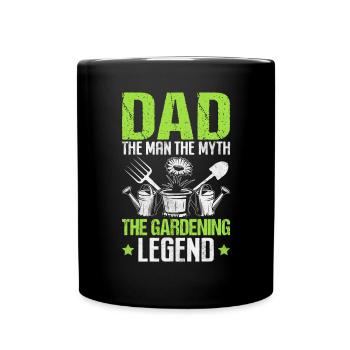 Gardening Dad Horticulture Gardening Daddy Plant - Full Colour Mug - black - Front