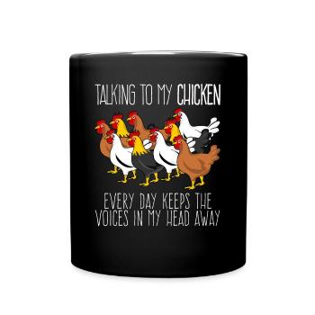 Chickens Poultry Chicken Farmer - Tasse einfarbig - Schwarz - Vorne