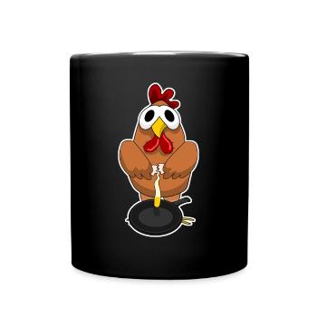 Poulets Volaille Éleveur Élevage de poulets - Mug uni - noir - Devant