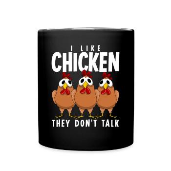 Chicken Farmer Chickens Poultry - Tasse einfarbig - Schwarz - Vorne