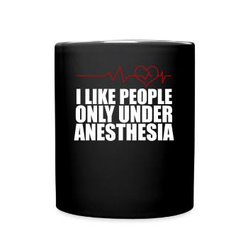 Doctor Hospital Nurse Anesthetist - Full Colour Mug - black - Front