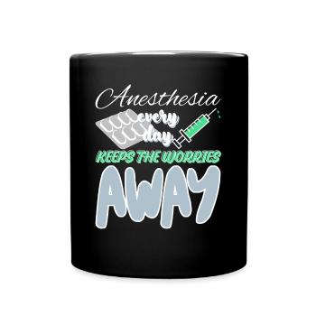 Médecin anesthésiste Infirmière Hôpital - Mug uni - noir - Devant