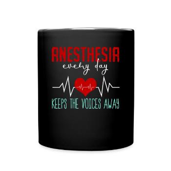 Anesthetist Doctor Nurse Medicine - Full Colour Mug - black - Front
