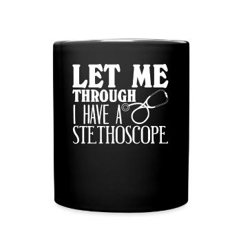 Medicine Anesthetist Doctor Nurse - Full Colour Mug - black - Front