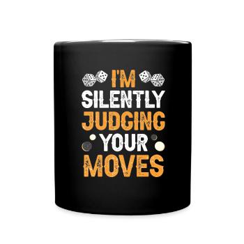 Board Game Funny Backgammon - Full Colour Mug - black - Front