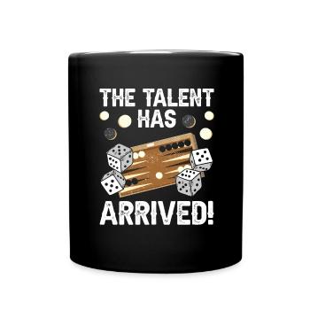 Board Game Funny Backgammon - Full Colour Mug - black - Front