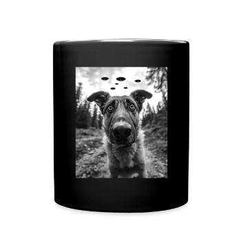 Chien - Berger d’Anatolie extraterrestre OVNI - Mug uni - noir - Devant