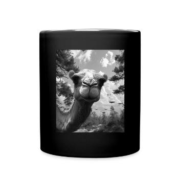 Selfie - Alien Selfie Camel UFO - Mug uni - noir - Devant