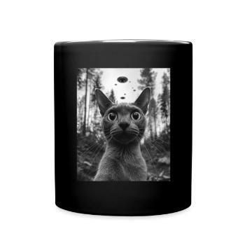 alienCat - Ovni birman selfie extraterrestre - Mug uni - noir - Devant