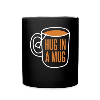 Cup Teapot Tea Tea Bag - Full Colour Mug - black - Front