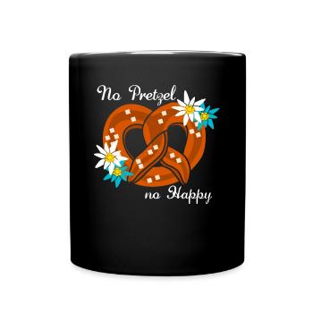 Bretzel Bretzels de Bavière - Mug uni - noir - Devant