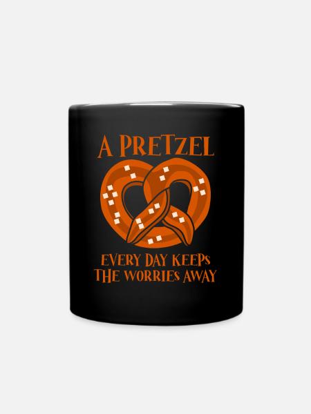 Bavaria Pretzels Pretzel - Tasse einfarbig - Schwarz
