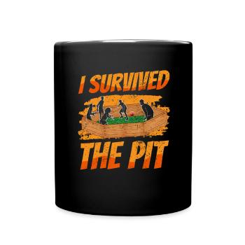 Ballon Dodgeball Hexagon Pit Sports Gaga - Mug uni - noir - Devant
