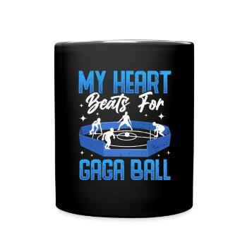Ballon Dodgeball Hexagon Pit Sports Gaga - Mug uni - noir - Devant