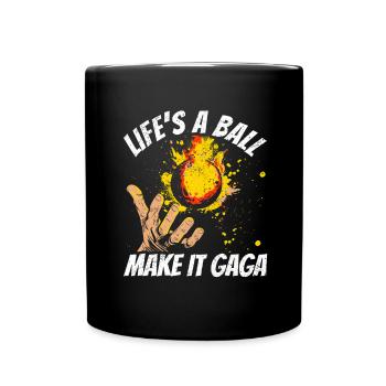Ballon Dodgeball Hexagon Pit Sports Gaga - Mug uni - noir - Devant