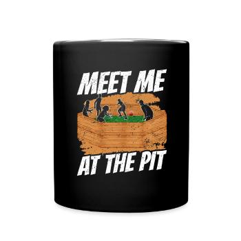 Ballon Dodgeball Hexagon Pit Sports Gaga - Mug uni - noir - Devant